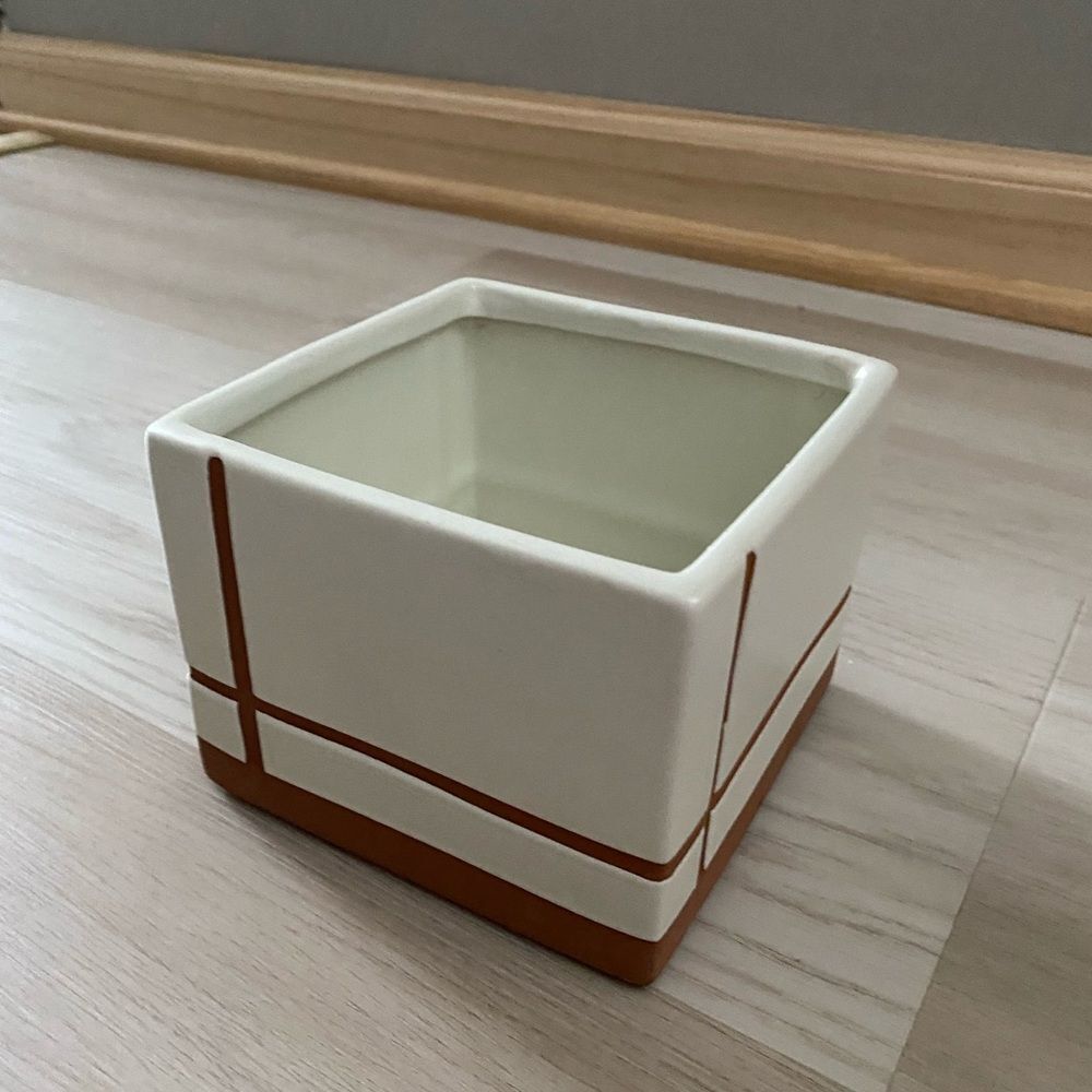 Hearth & Hand Original Clay Design Stripe Planter